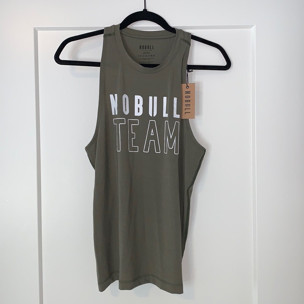 NoBull Project nwt high neck green tank top team shirt